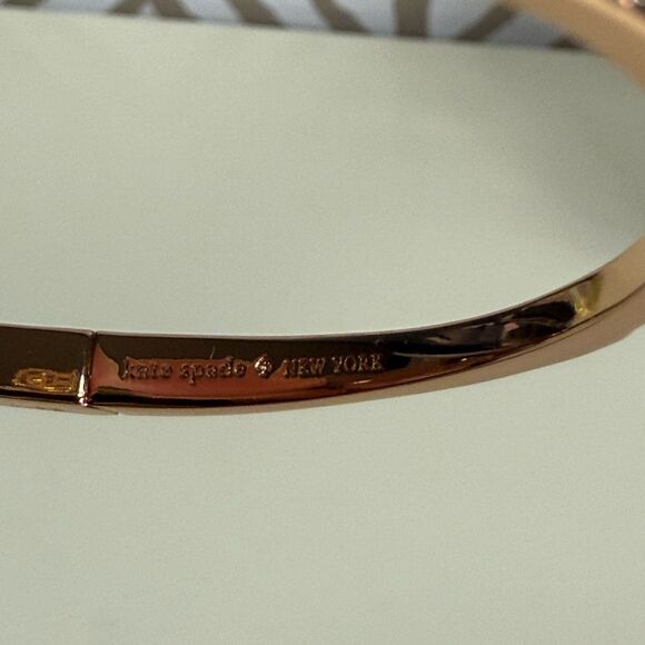 NWT Kate Spade “Yours Truly” Rose Gold Hinge Bracelet - Picture 5 of 6